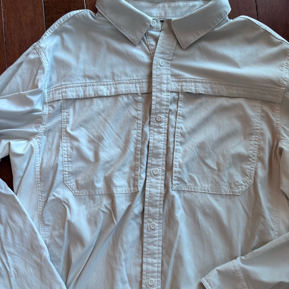 REI Co-op Men's White Outdoor Hiking Button-Down Shirt - Picture 5 of 10
